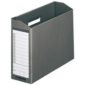 ダンボックス 〈再生紙段ボール製〉 A4ジャストフィットタイプ ダークグレー FL-021BF