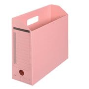 ボックスファイル 〈古紙パルプ配合率95%再生紙〉 ピンク A4-E FL-051BF