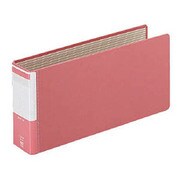 2バルキーファイル 〈オレフィンペーパー貼〉 スリムタイプ・分別とじ具 ピンク 統一伝票 FL-055OB