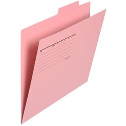 個別フォルダーエコノミータイプ〈薄型ファイル厚紙タイプ〉〈古紙パルプ配合率90％〉 ピンク A4-E FL-081IF