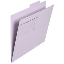 個別フォルダーエコノミータイプ〈薄型ファイル厚紙タイプ〉〈古紙パルプ配合率90％〉 バイオレット A4-E 50枚入 FL-082IF