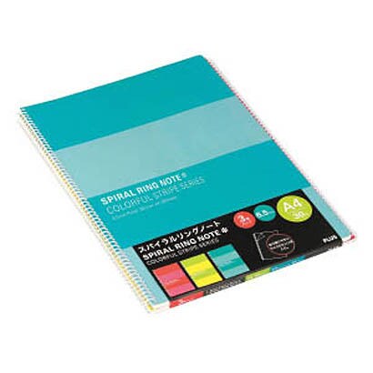 リングノート 〈スパイラルリングタイプ〉 3冊パック A4 横罫6.5mm 30枚 RS-230-3P