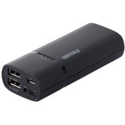 スマートフォン/タブレット用 モバイルバッテリー 5200mAhタイプ ブラック BSMPB04BK