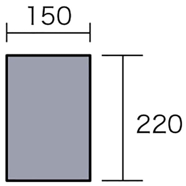 グランドマット1522 3845000000 150×220cm ダークグリーン×ブラック [アウトドア インナーマット]