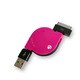 TRAVEL BIZ iPod/iPad/iPhone Dockコネクタ専用 巻き取りケーブル ピンク DCA-RI10PK TRAVEL BIZ