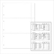 A4白紙振替伝票 3分割パンチ穴 100枚 AZ42PT