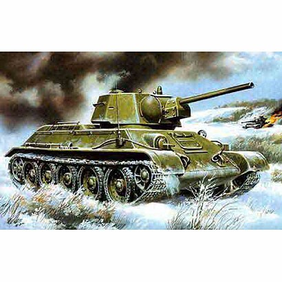 72325 [露・T-34/76 戦車 1942年型 6角砲塔 プラモデル]