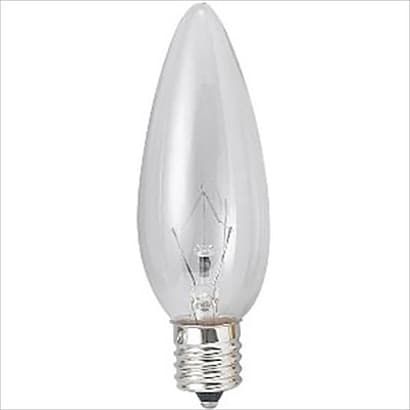 白熱電球 シャンデリア球 E14口金 10W クリア C32E14110V10WC