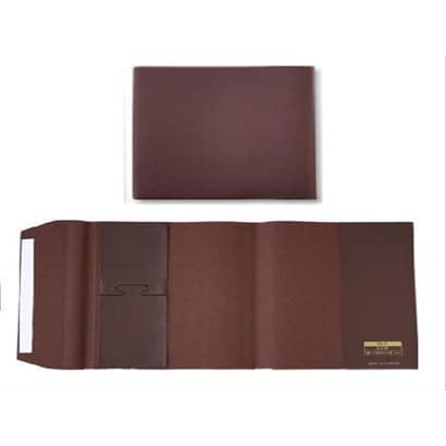皮革調ブックカバー No6 上製本B6 茶 32362