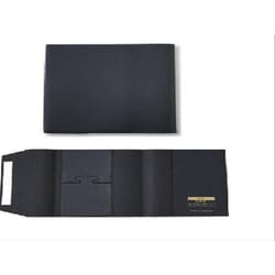 皮革調ブックカバー No11 上製本A5 黒 32411