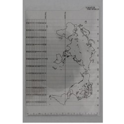 世界地図 ダイアリー下敷き B6 クリア 11931