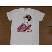 Tシャツ白 19 舞妓 ピンク M