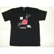 Tシャツ黒 42 地図日本 S