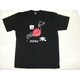 Tシャツ黒 42 地図日本 LL
