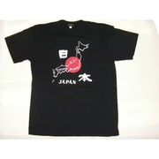 Tシャツ黒 42 地図日本 LL