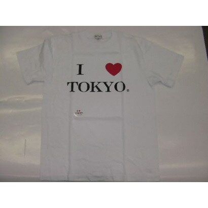Tシャツ白 163 I LOVE TOKYO L