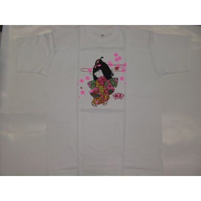 Tシャツ白 23 おさげ LL