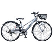 子ども用自転車 ライトクロス 24型 外装6段変速 シルバーブルー B-LX46AV2