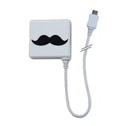 AC充電器MicroUSBコード有リ キュートキュー ヒゲ
