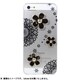 5iP08 [Hotsuma iPhone SE/5s/5用ケース クリア 黒レースと花黒]