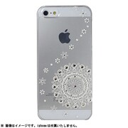 5iP14 [Hotsuma iPhone SE/5s/5用ケース クリア 白レース流れ]