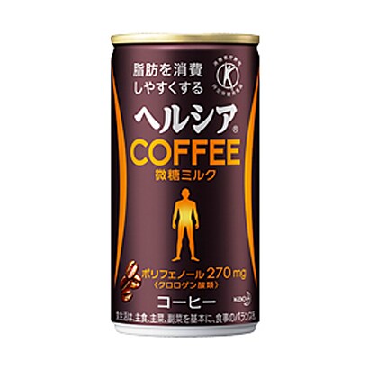 ヘルシアコーヒー 微糖ミルク 185g×30本 [特定保健用食品]