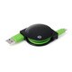 TRAVEL BIZ Lightningコネクタ対応iPod/iPhone/iPad専用 急速充電＆データ転送巻き取り式USBケーブル カフェブラック DCA-RL060BK