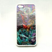 パズル&ドラゴンズ iPhone5用 キャラクター3Dジャケット ドラゴン 白 シート2枚付