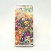 パズル&ドラゴンズ iPhone5用 キャラクター3Dジャケット 回復系 白 シート2枚付