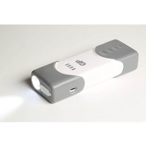 スマートフォン用リチウム充電器 4400mAh LEDライト付 SB50-07W