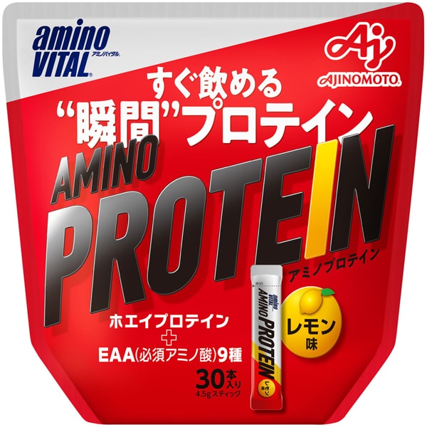アミノプロテイン レモン味 30本 [パウチ]