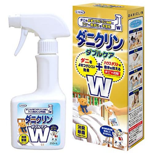 ダニクリン Wケア 本体 250mL [プレーするだけでダニを寄せつけにくくする ハウスダスト抑制効果 花粉対策 殺虫成分不使用 持続効果約1ヶ月]