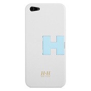 iPhone5 CRUX グロッシーホワイト-ブルー [iPhone5用ハードケース]
