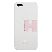 iPhnoe5 CRUX glossy ホワイト-Lピンク [iPhone5用ハードケース]