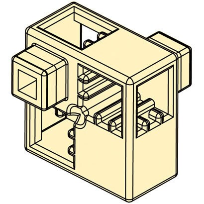 アーテックブロック ハーフA 単品 [薄黄]