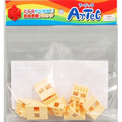 アーテックブロック 三角 単品 [ペールオレンジ]