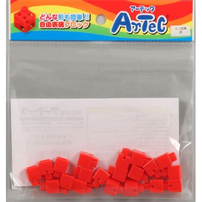 アーテックブロック ミニ四角 単品 [赤]