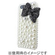 I5N06-12C002 [デコケースD009 パールリボン(Black) for iPhone 5]