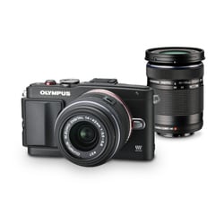 ヨドバシ.com - オリンパス OLYMPUS PEN Lite E-PL6 ダブルズームキット [ボディ＋「M.ZUIKO DIGITAL  14-42mm F3.5-5.6 II R」＋「M.ZUIKO DIGITAL ED 40-150mm F4.0-5.6 R」 ブラック]  通販【全品無料配達】