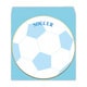円型色紙 封筒付 サッカー ケ494