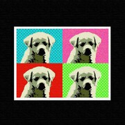 犬モチーフのインテリアパネル pop-0019