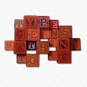 リビングにぴったり、タイポグラフのファブリックパネル typ-0010