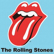 RollingStones(ローリング・ストーンズ)のファブリックパネル unv-0013-lblu