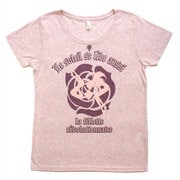 少女革命ウテナ レディースTシャツ 少女革命 HEATHER PINK Free