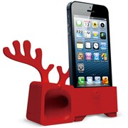 OM936DB [シカ型iPhone5用ポータブルスタンド O！music Zoo Deer レッド]