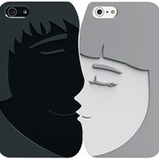 OC532RC [iPhone5用ケース O！coat Lover+ for iPhone 5 Romantic メタリックブラック＆ホワイト]