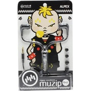 ZIPPER CORD EARPHONES 118（ジッパーコードイヤフォン118） ブラック AHP-118BK