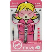 ZIPPER CORD EARPHONES 118（ジッパーコードイヤフォン118） ピンク AHP-118PK