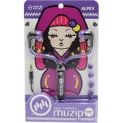 ZIPPER CORD EARPHONES 118（ジッパーコードイヤフォン118） バイオレット AHP-118V