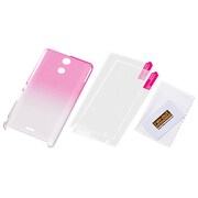 RT-SO04EC9/CP [グリッターシェル ラメクリア パールピンク Xperia A用]